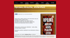 Desktop Screenshot of oprawa-w-ramy.pl