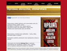 Tablet Screenshot of oprawa-w-ramy.pl